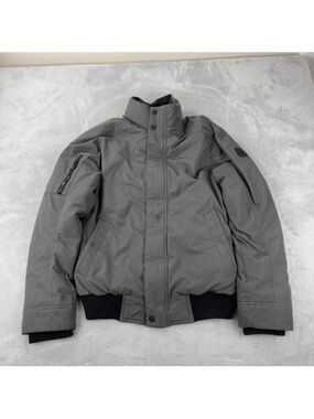 Roots Grey Puffer Jacket Men's Size Small 550 Duck Down Fill Power Winter Parka